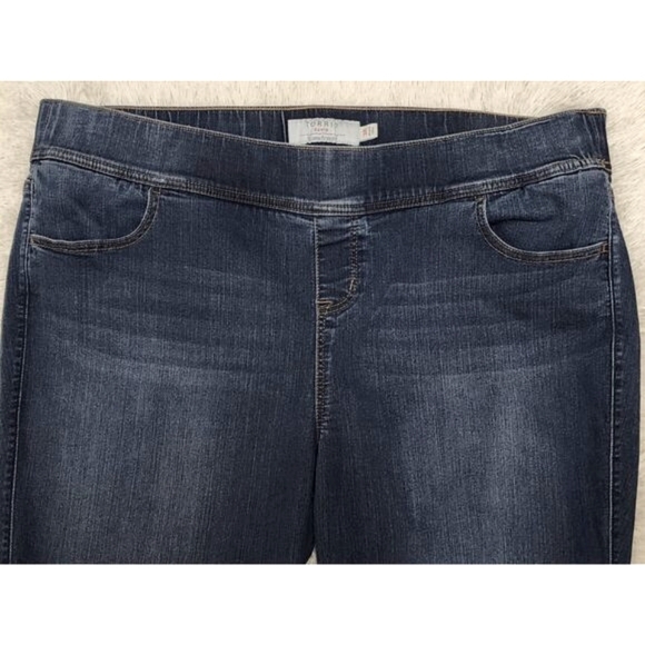Torrid 3X Women's Plus Size 3R Tummy Elastic Waist Lean Jean Jegging Denim Pants - Picture 3 of 9